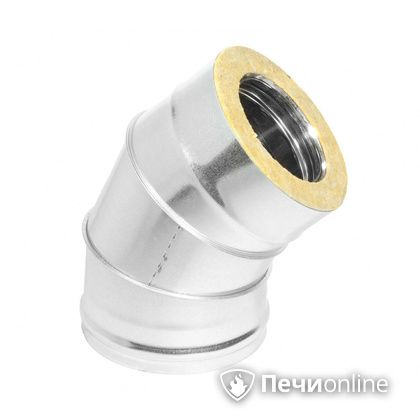 Колено 135° (45°) Теплов и Сухов Отвод Термо 45* ОТ-Р 430-0.5/оцинковка D120/180 в Надыме