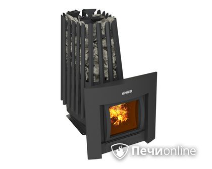 Дровяная печь-каменка GrillD Cometa Vega 350 window Max в Надыме