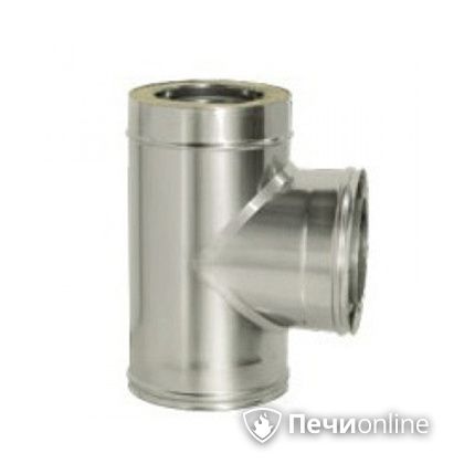 Дымоход Дымок Тройник 90° с изоляцией 0.5 мм. ТRFR90 150/230 в Надыме