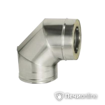 Дымоход Дымок Колено 90° с изоляцией 0,8 мм. OТFR90 150/230 в Надыме