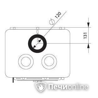 Отопительно-варочная печь Ferguss Magma cook side door в Надыме