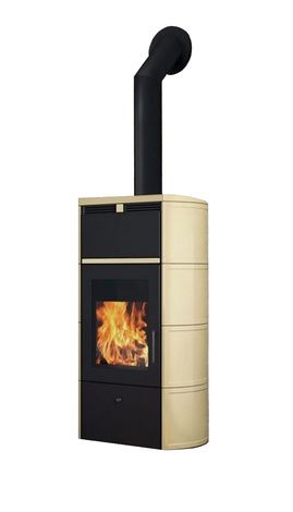 Печь-камин Edilkamin Flamma 24 kw V.A. Pergamena с Т/О в Надыме