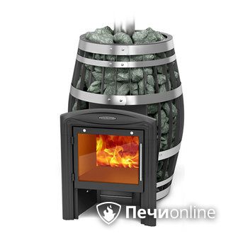 Дровяная банная печь TMF Саяны XXL 2015 Inox Витра с закрытой каменкой в Надыме