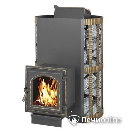 Дровяная банная печь Везувий Скиф с закрытой каменкой (270) в Надыме