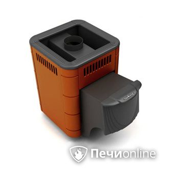 Дровяная банная печь TMF Оса Carbon терракота дверь антрацит в Надыме
