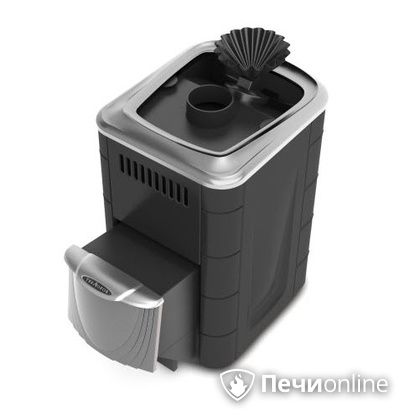 Дровяная банная печь TMF Гейзер Мини 2016 Carbon закрытая каменка нержавеющая дверь антрацит в Надыме