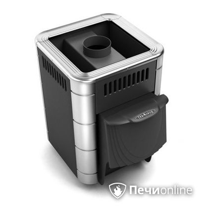 Дровяная банная печь TMF Оса Inox дверь антрацит короткий канал антрацит в Надыме