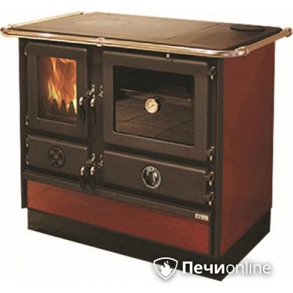 Отопительно-варочная печь MBS Thermo Magnum Red R с теплообменником и духовым шкафом в Надыме